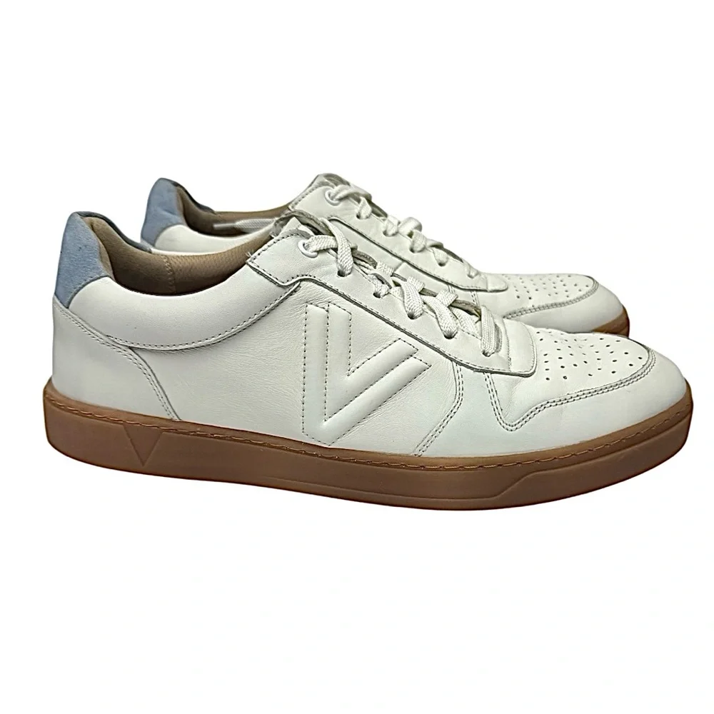 Vionic Lucas II White Leather Sneakers Men’s 12.5M Comfort Casual Shoes